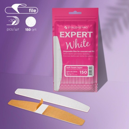 Lima Adhesiva Reemplazable Expert 40 Grit 150 Blanca Staleks