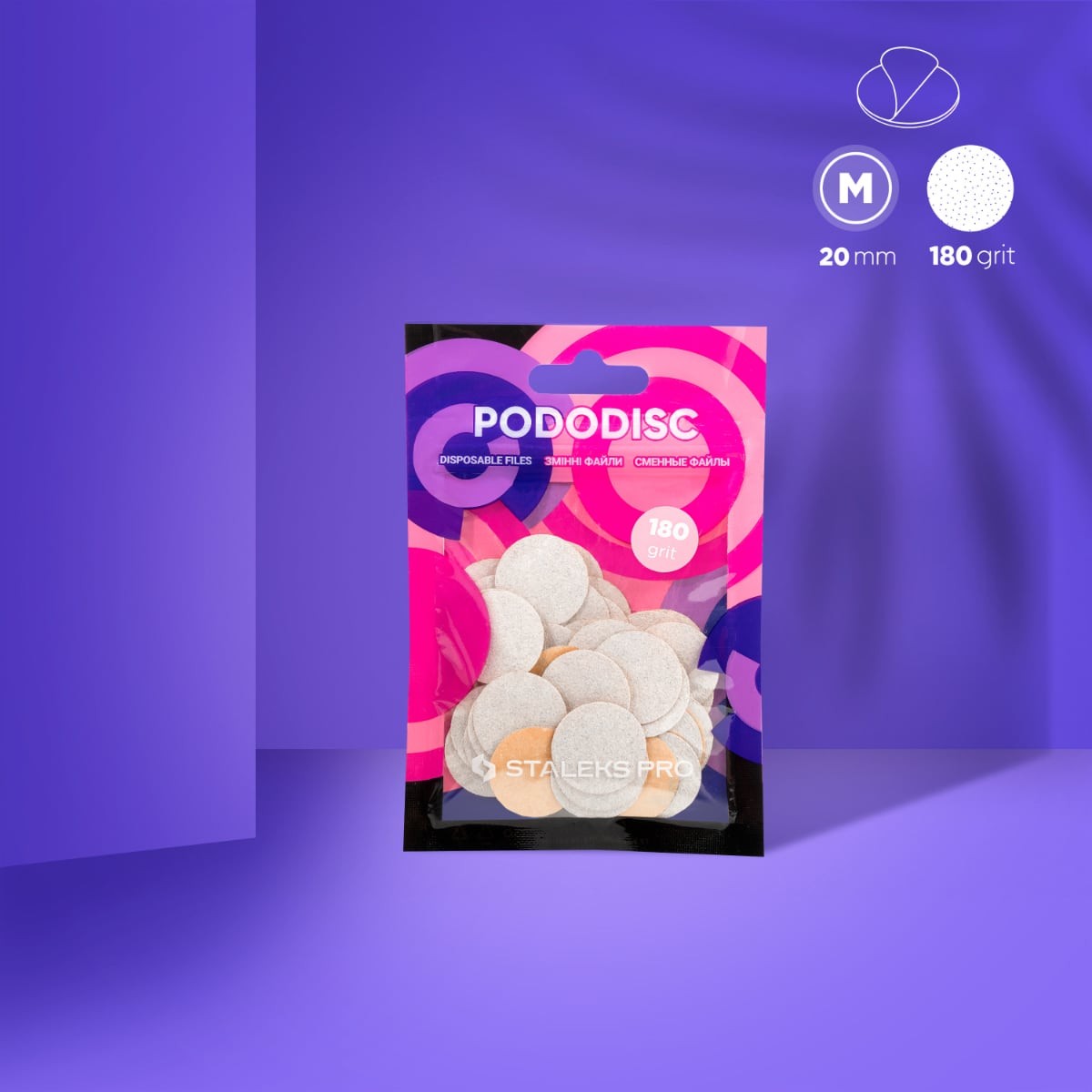 Limas pododisc M Grift 180 White Staleks