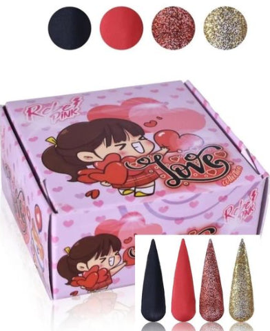 Colección Polimeros Love Rebel Pink 4ud Wapizima
