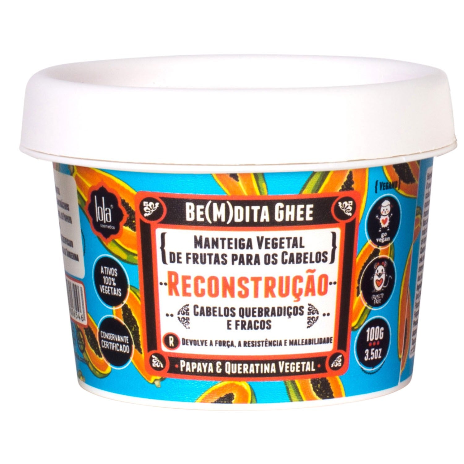 Mantequilla Vegetal Reconstrucción Papaya Be(M)dita Ghee 100g Lola Cosmetics