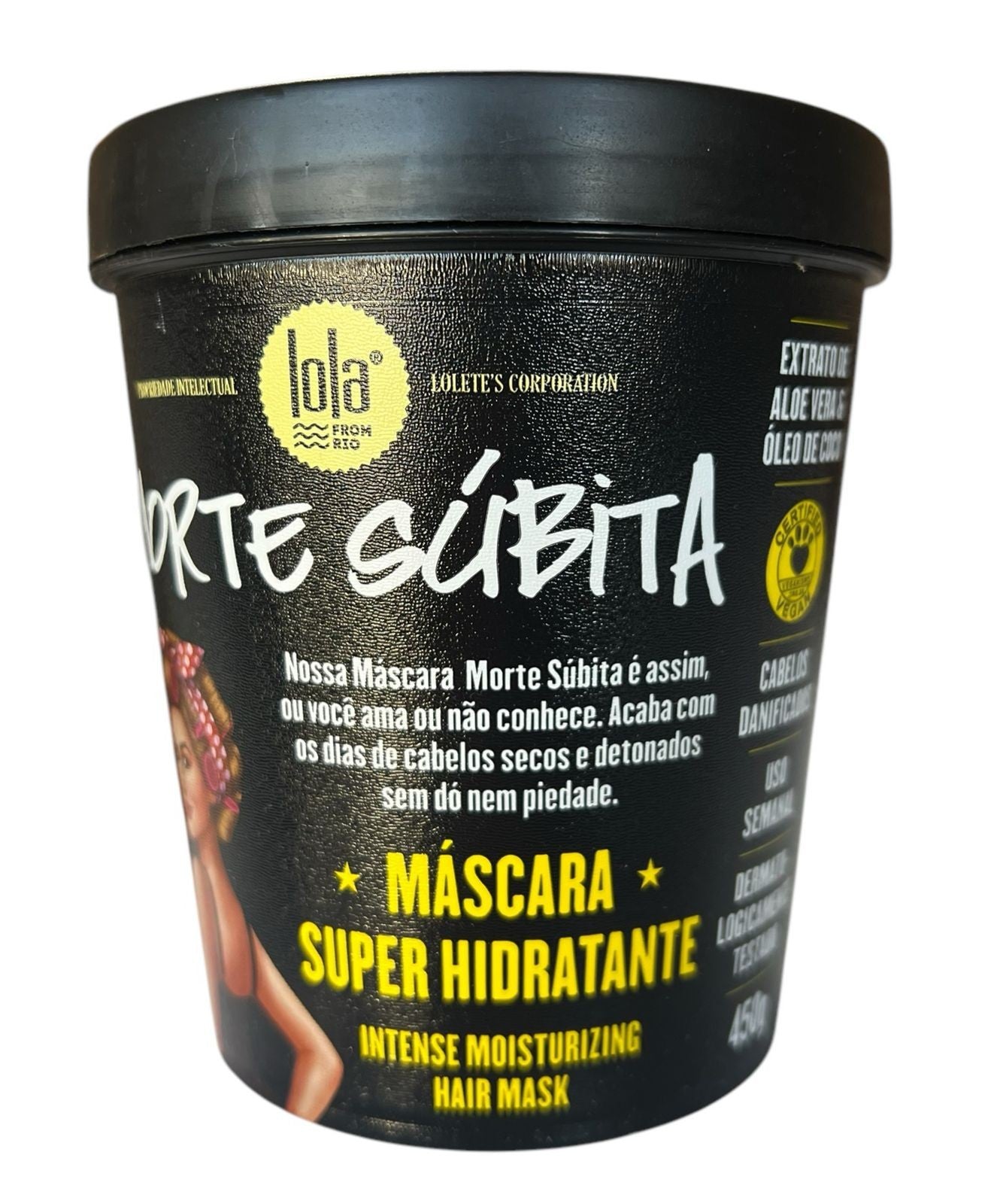 Máscara Super Hidratante Muerte Subita 450g Lola Cosmetics