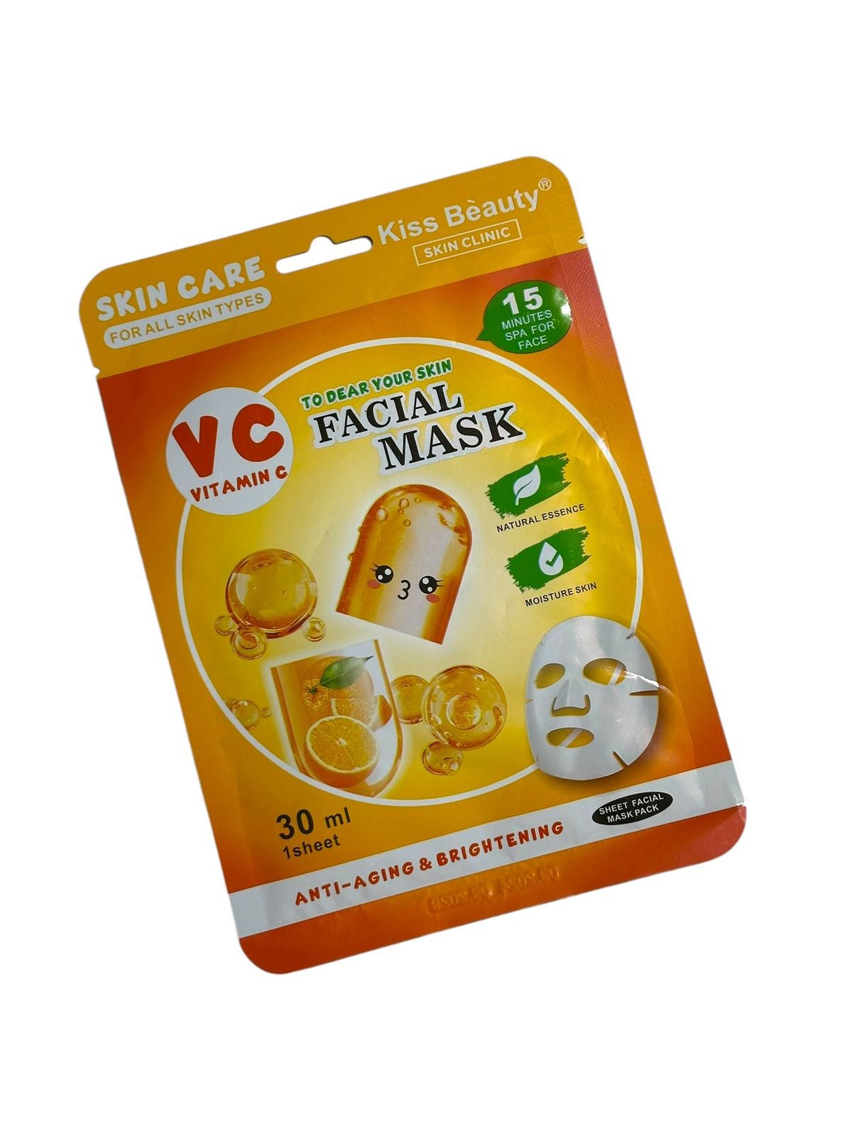 Mascarilla Facial Vitamina C Kiss Beauty