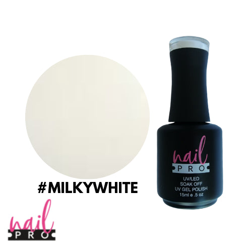 NAIL PRO Esmalte Permanente Milky White Base francesa