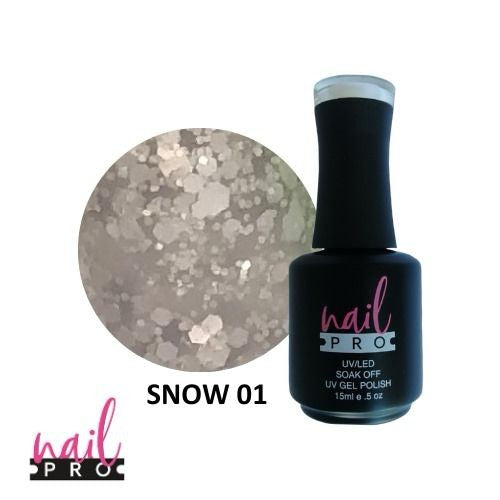 NAIL PRO Esmalte Permanente Snow 01 Blanco