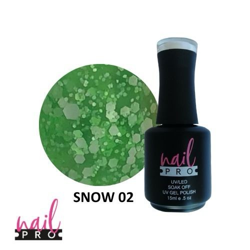 NAIL PRO Esmalte Permanente Snow 02 Verde