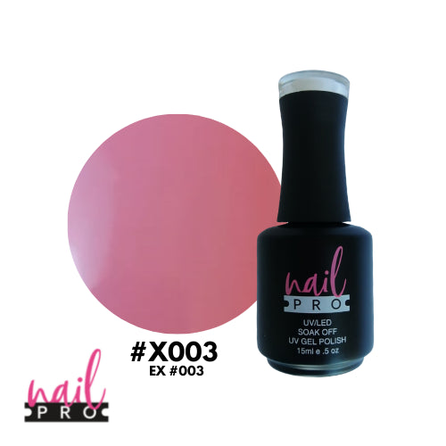 NAIL PRO Esmalte Permanente X003 (ex003) Base de Francesa Rosa Traslucido