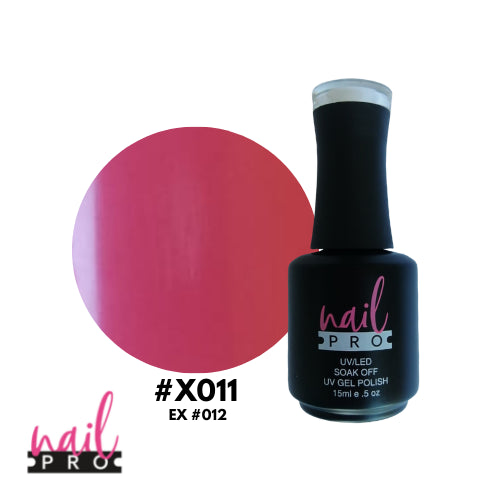 NAIL PRO Esmalte Permanente X011 (ex012) Fucsia Pastel
