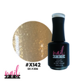 NAIL PRO Esmalte Permanente X142 (ex206) Dorado perlado micro glitter