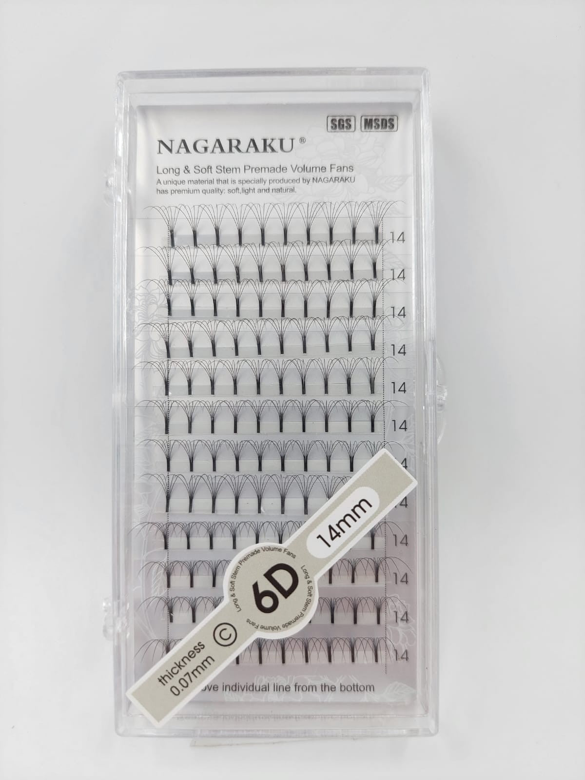 Pestañas racimo Nagaraku 14mm 0.07C