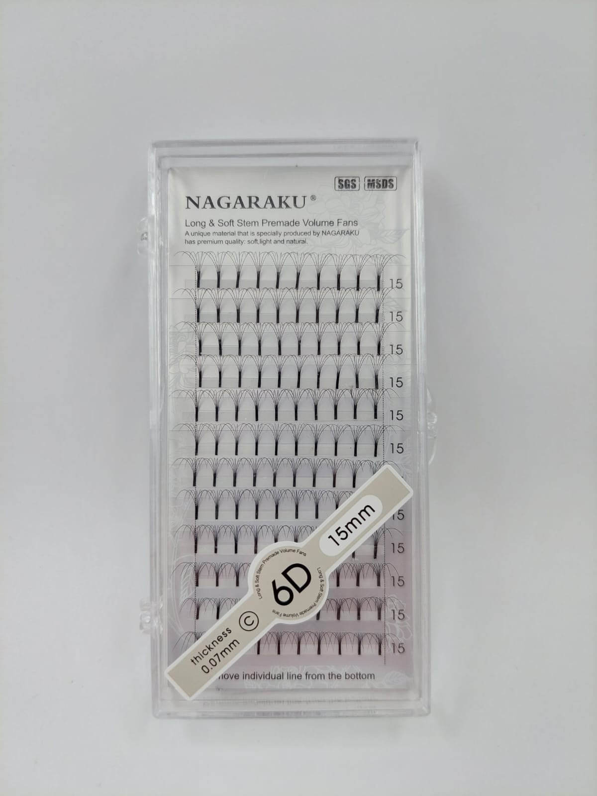 Pestañas racimo Nagaraku 15mm 0.07C