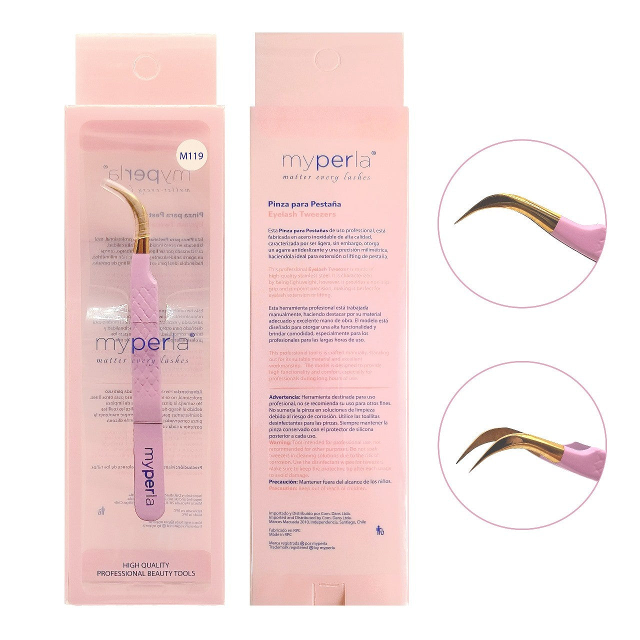 Pinza Rosada M119 My Perla