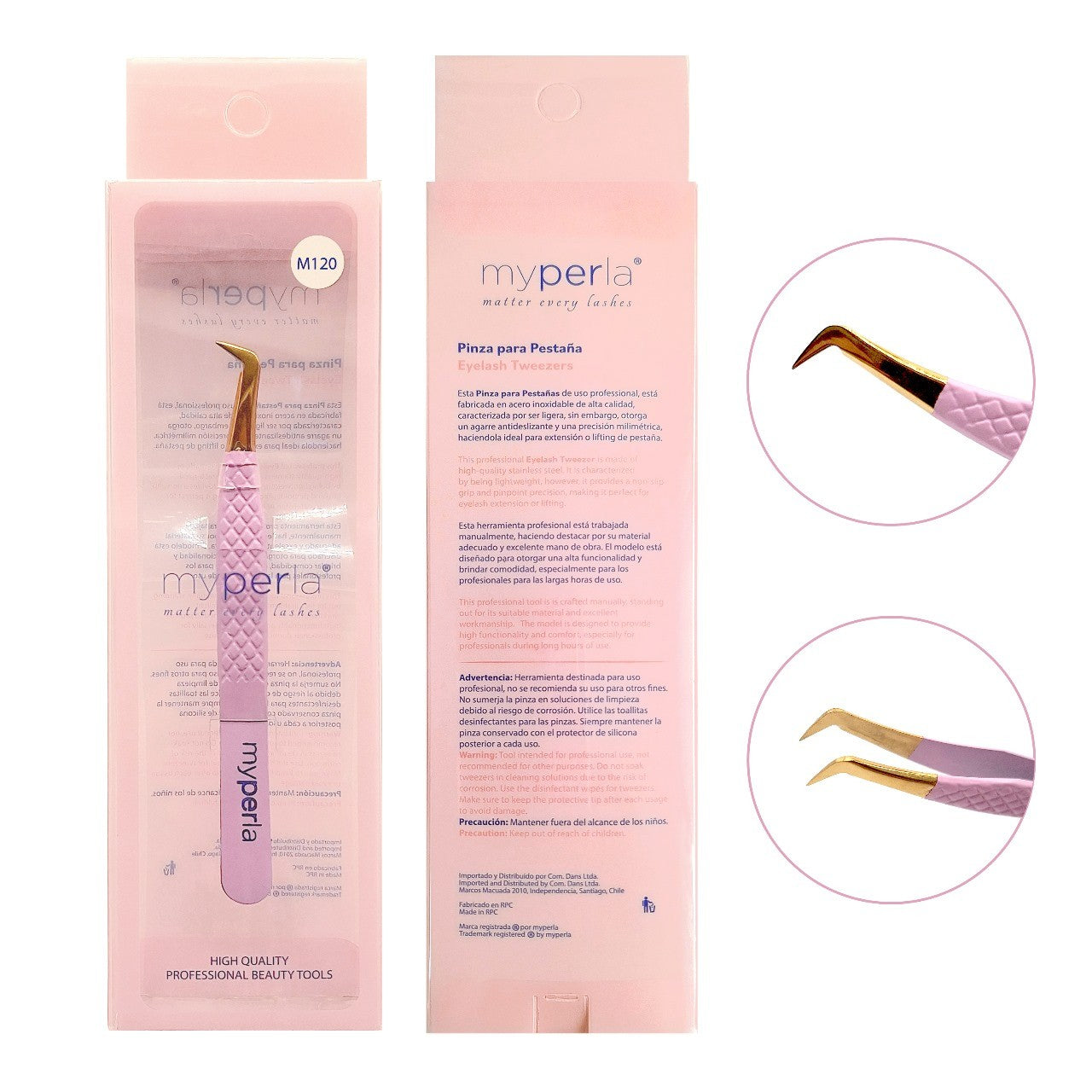 Pinza Rosada M120 My Perla