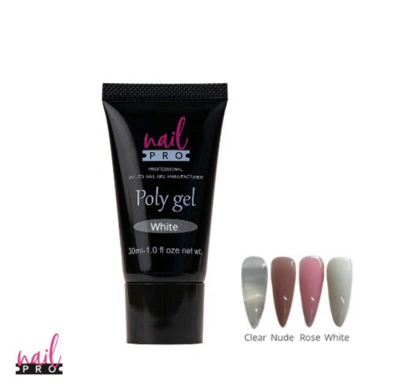 Polygel White Nail Pro