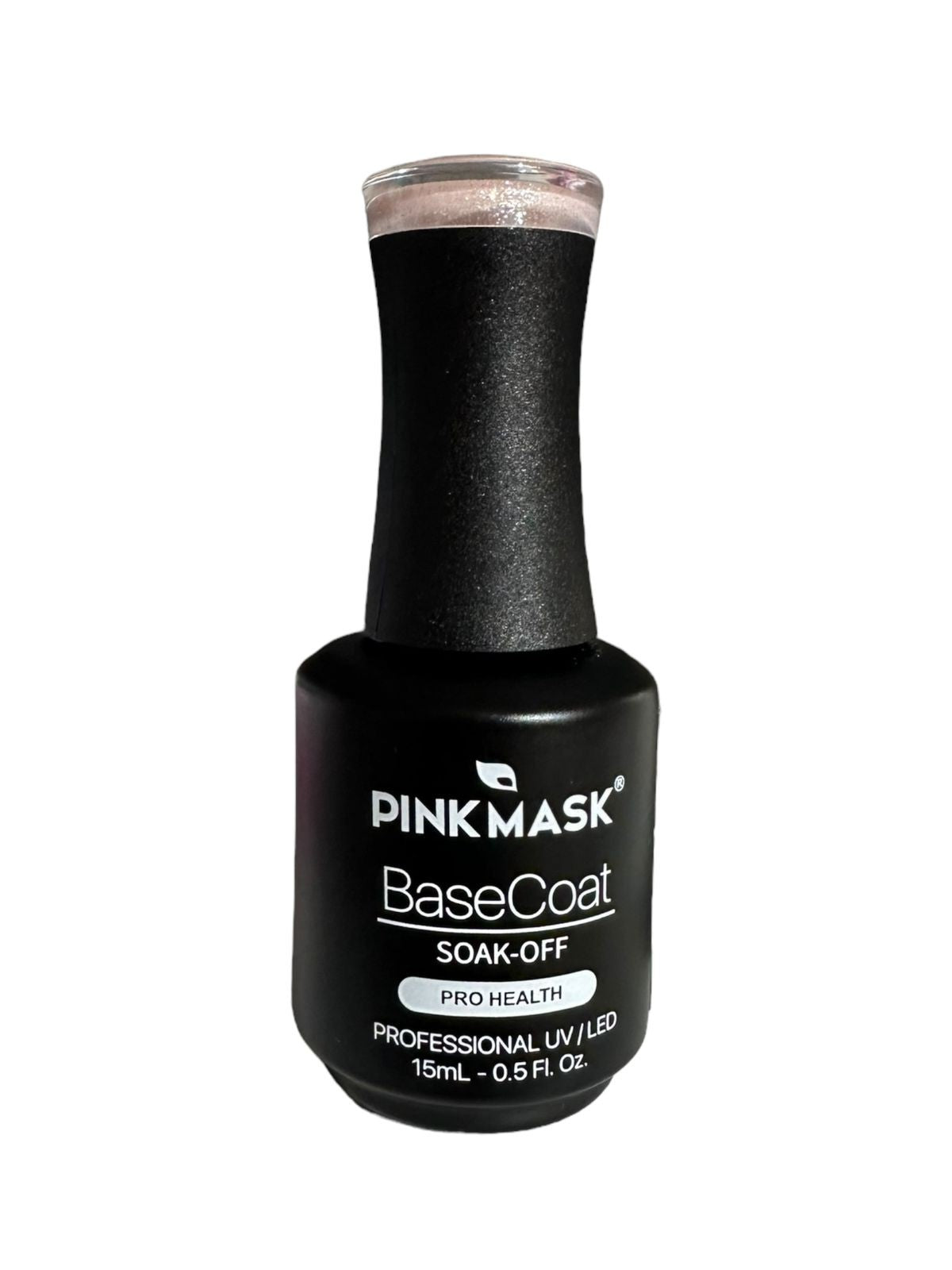 Rubber Base Coat Sparkly Gold Pink Mask