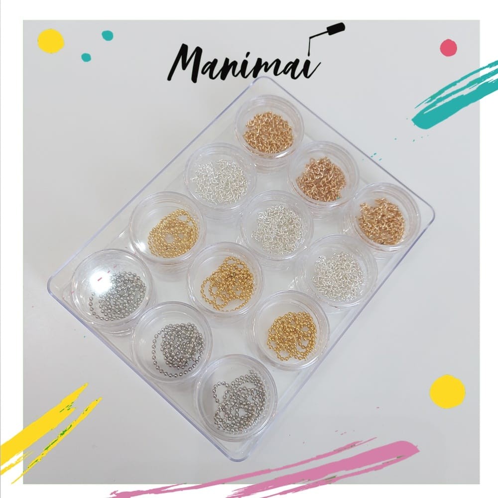 Set decoración cadenas (12ud)