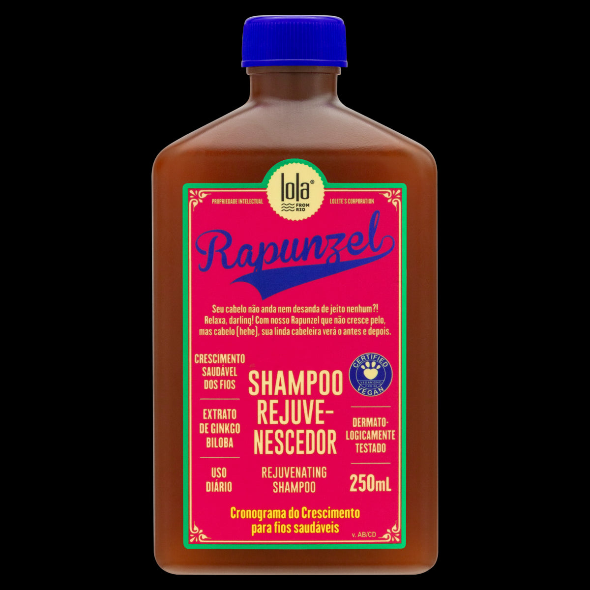 Shampoo Rejuvenecedor Rapunzel 250g Lola Cosmetics