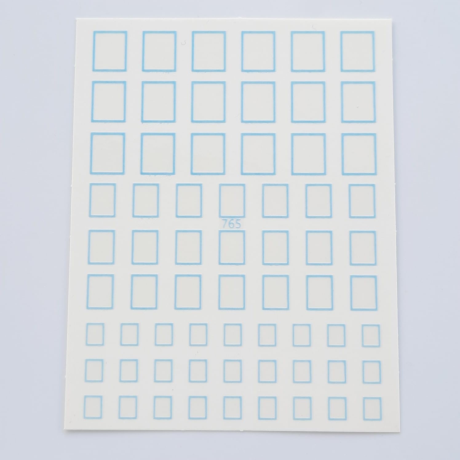 Sticker cuadrados celestes He&Do