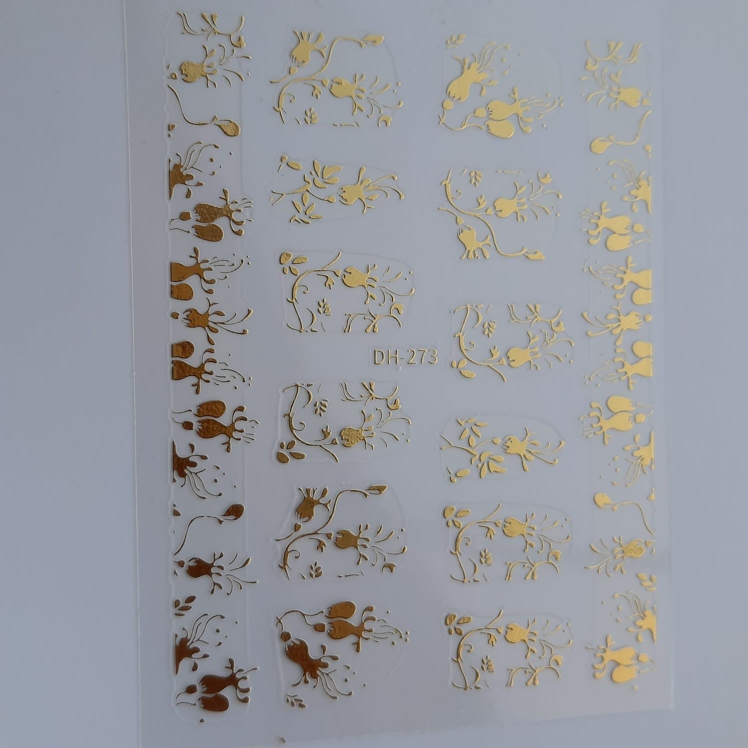 Sticker diseño dorado 2