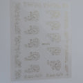 Sticker diseño dorado 4