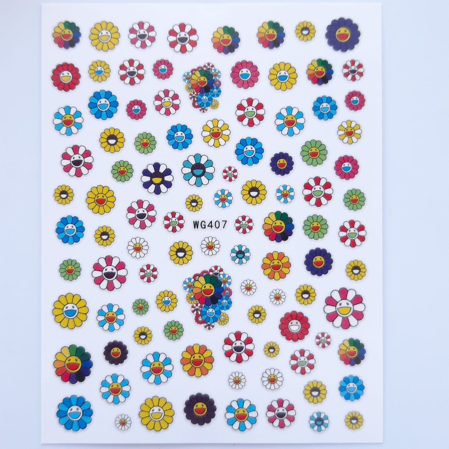 Sticker flores felices 1