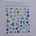 Sticker hojas metalicas