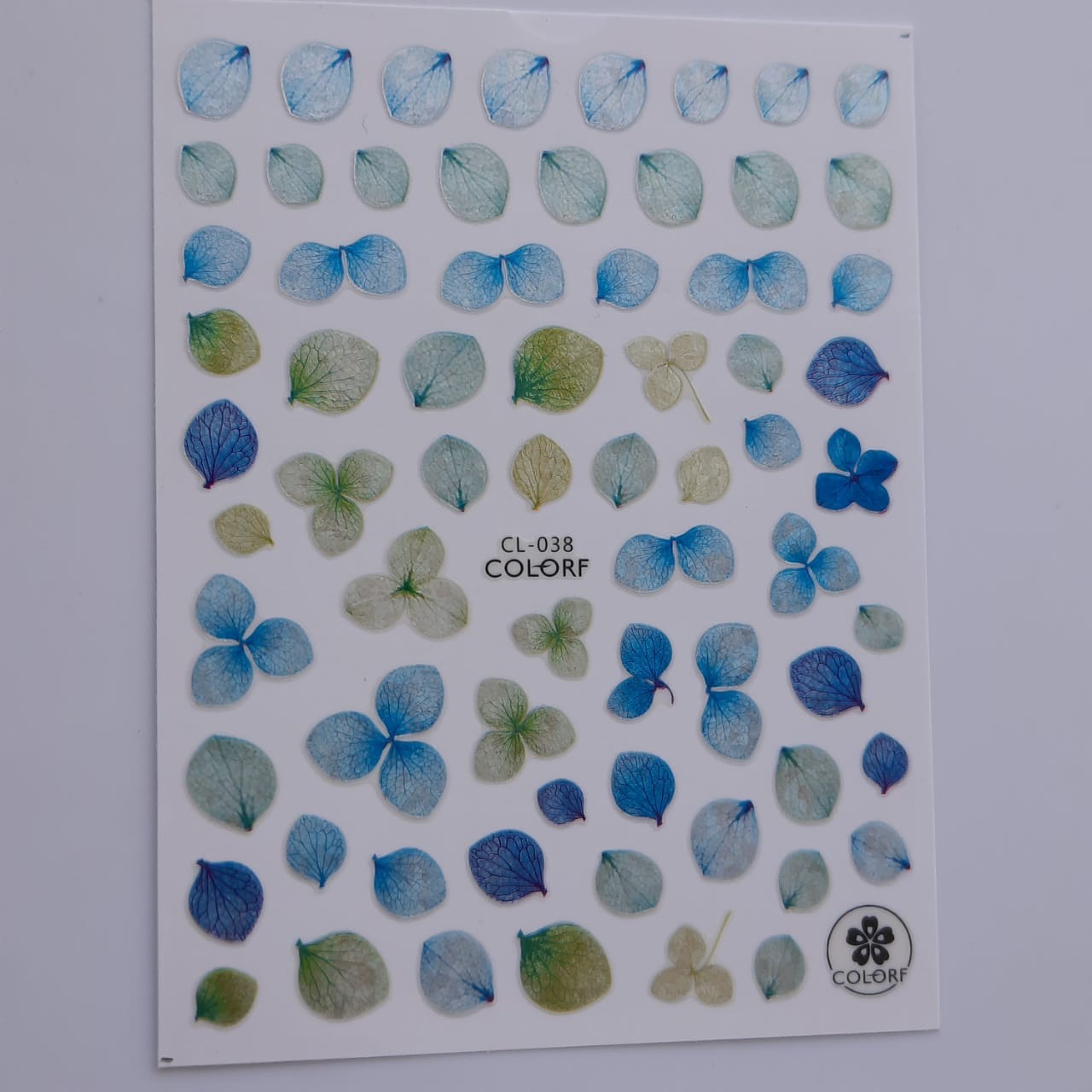 Sticker hojas metalicas