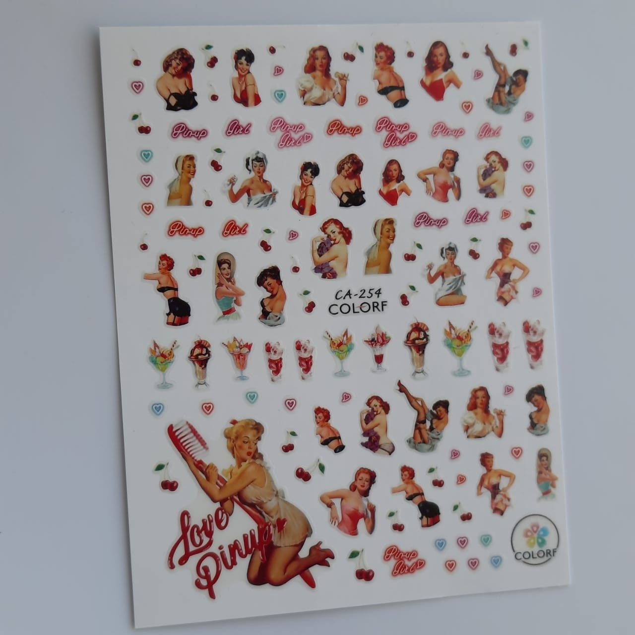 Sticker pin up 254