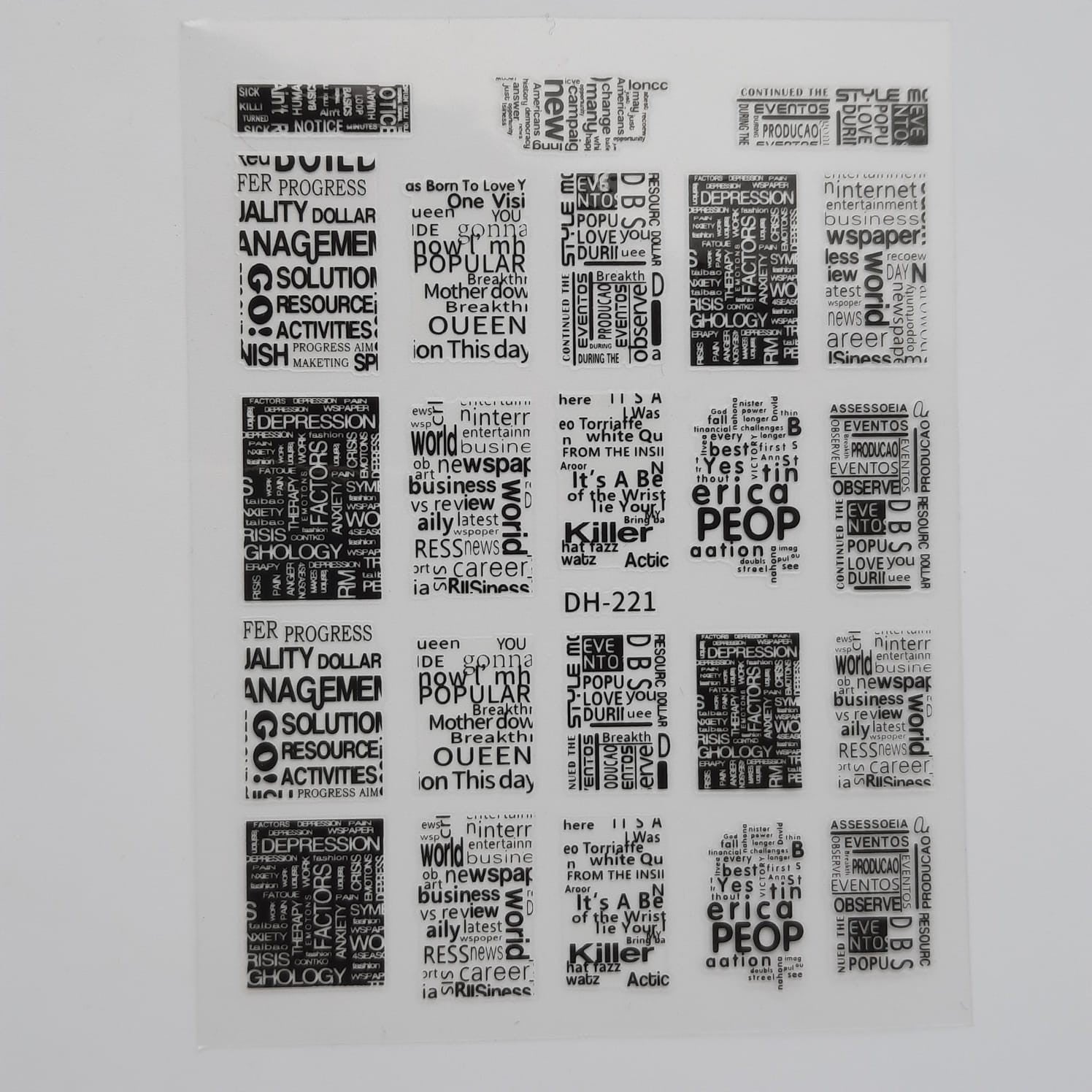 Sticker lettering 1