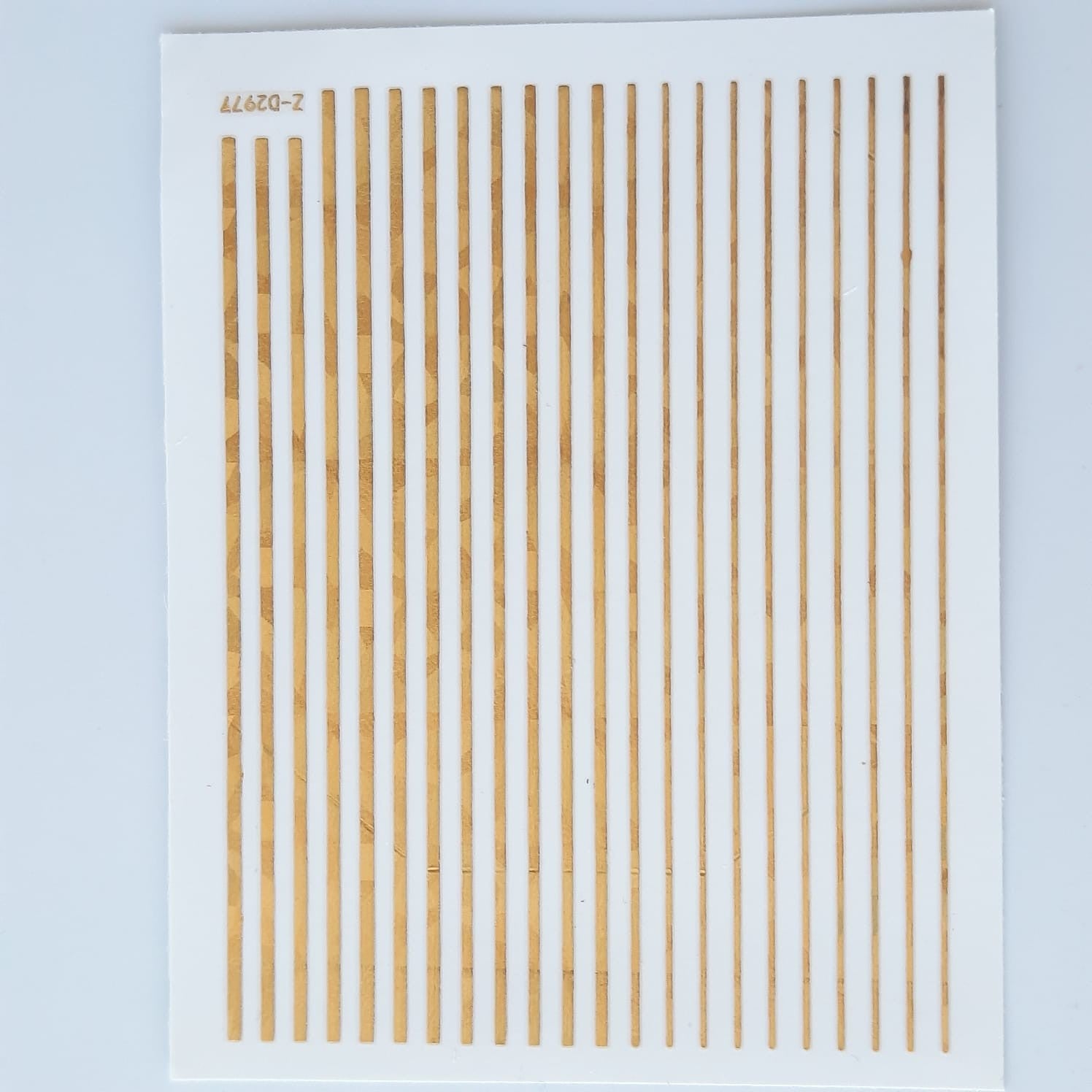 Sticker lineas dorado tornasol