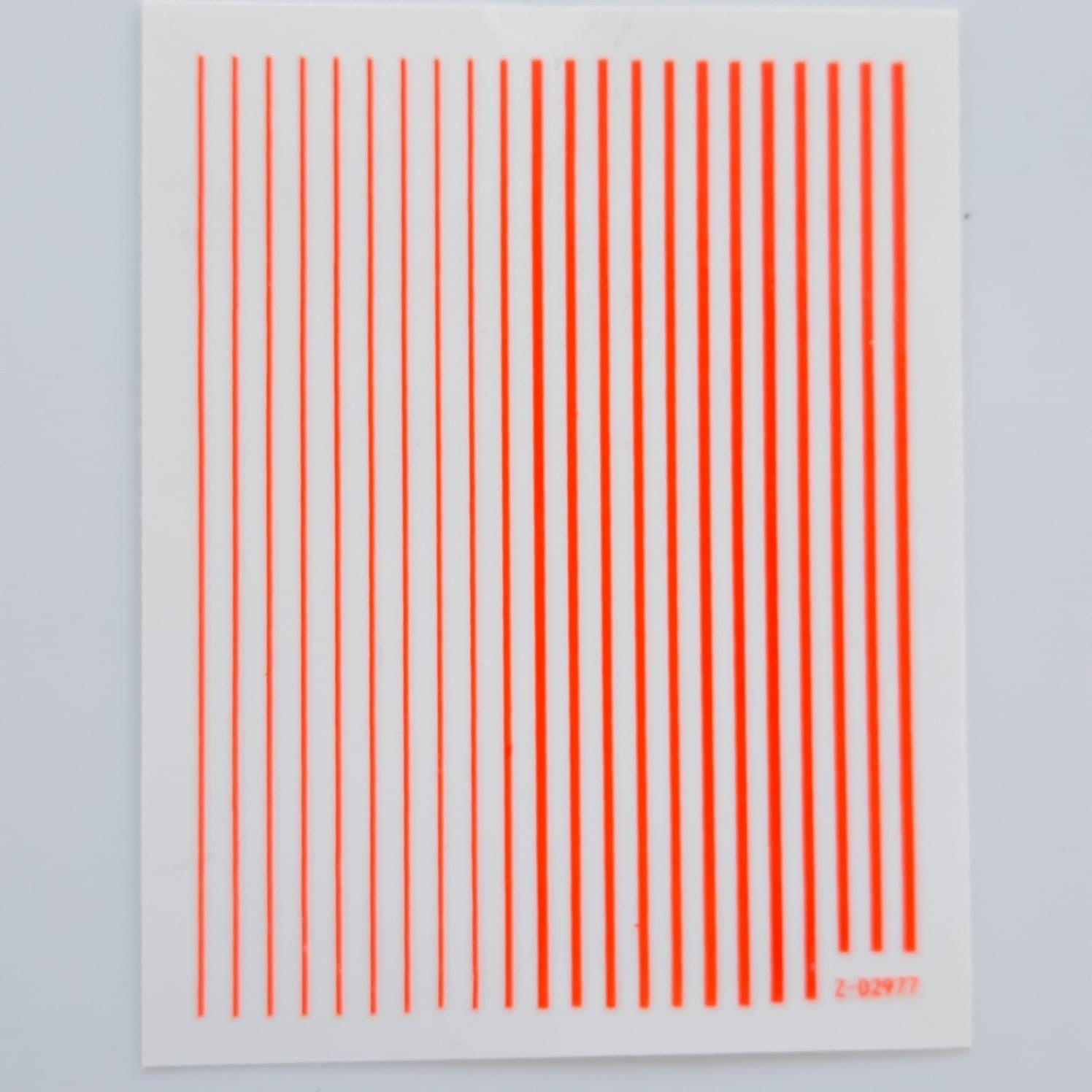 Sticker lineas naranjo neon