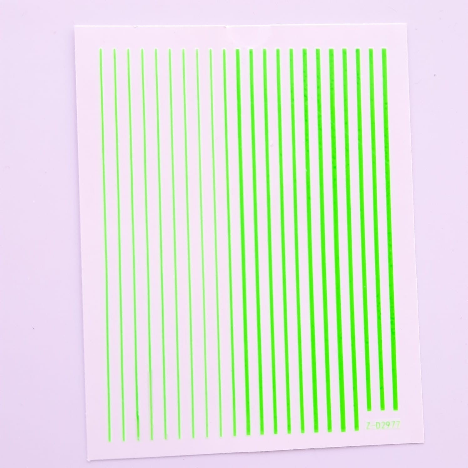 Sticker lineas verde neon