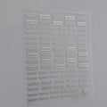 Sticker supreme plateado