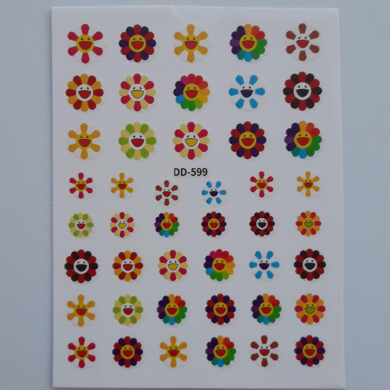 Stickers Flores arcoiris DD599