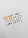 Tatuaje al agua animal geometrico S Miawsticker
