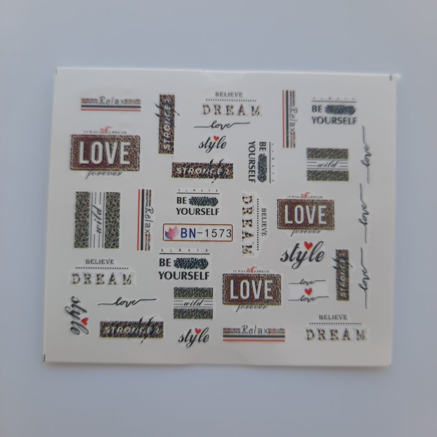 Tatuaje al agua animal print 1573