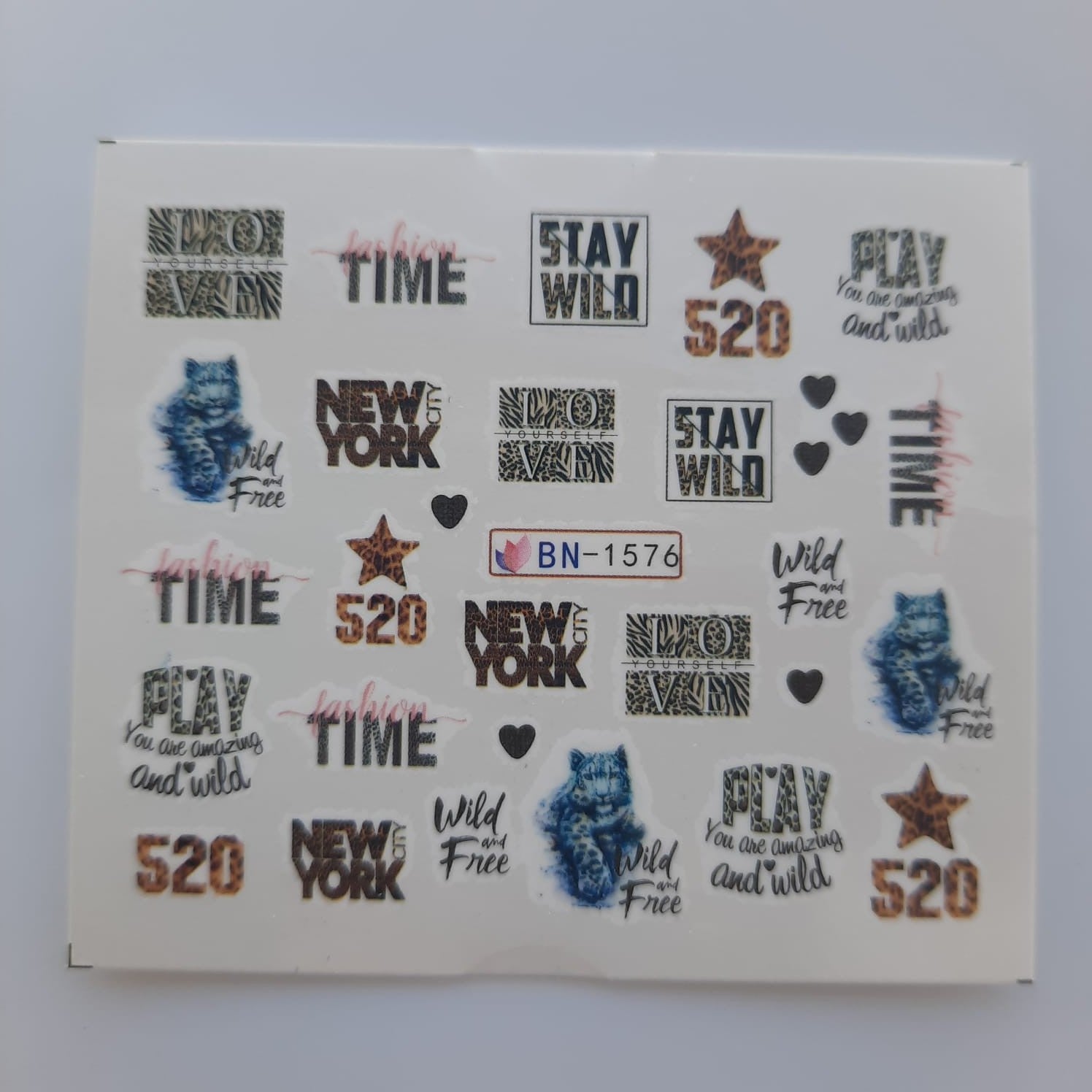 Tatuaje al agua animal print 1576