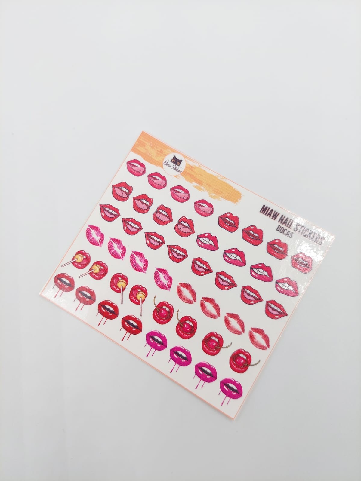 Tatuaje al agua bocas M  Miawsticker