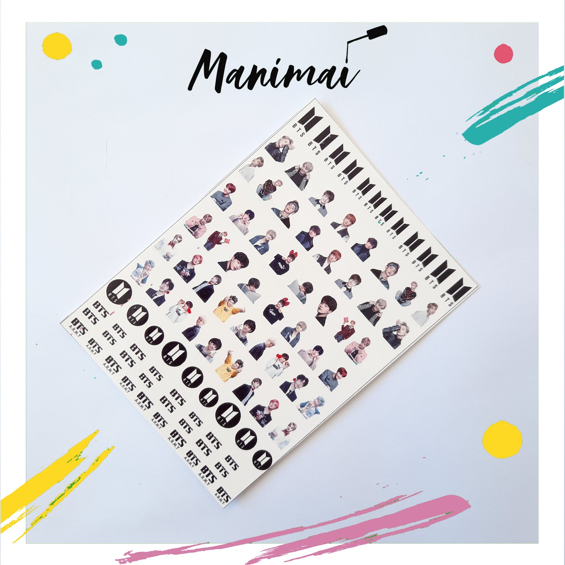 Tatuaje al agua Bts L Miawsticker