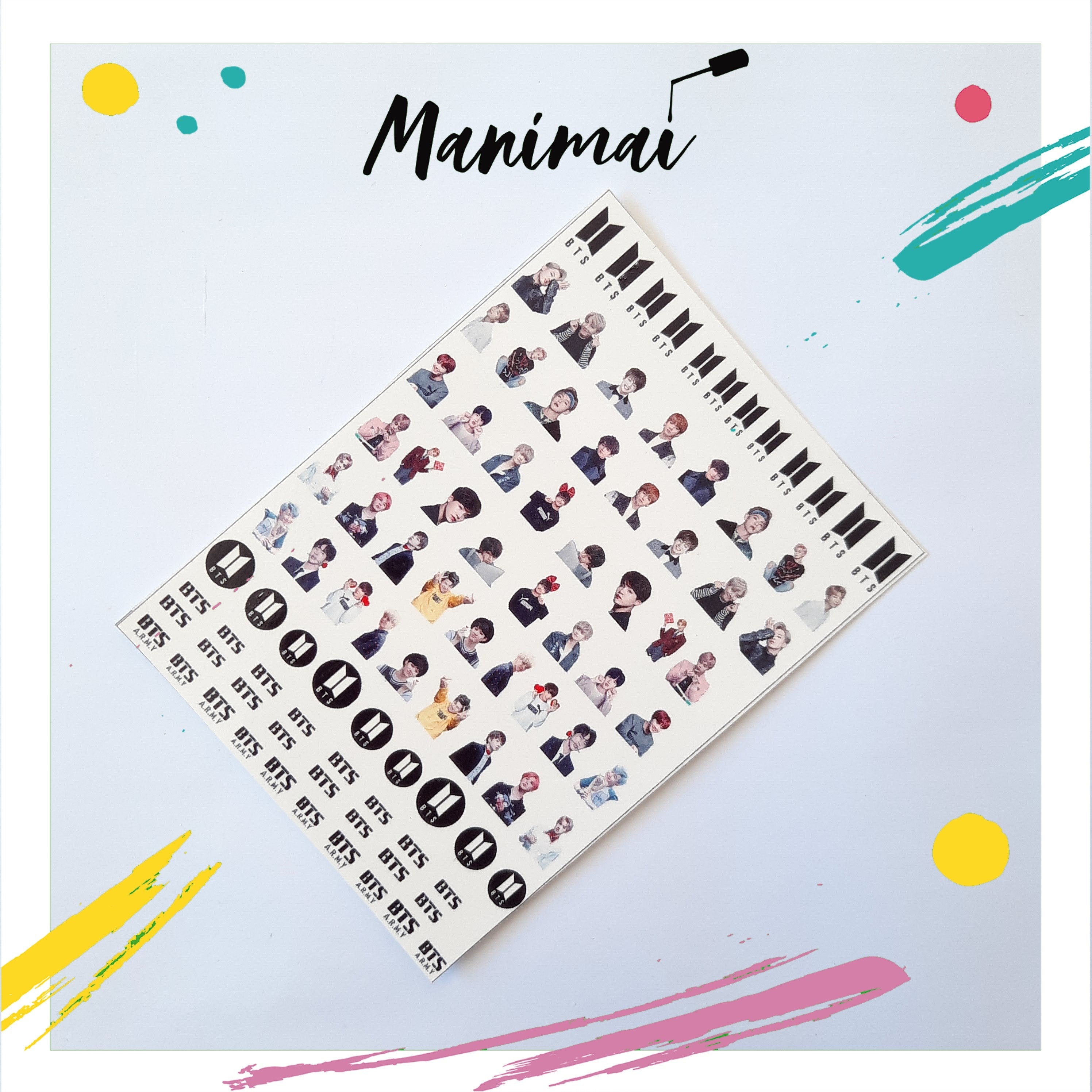Tatuaje al agua Bts L Miawsticker