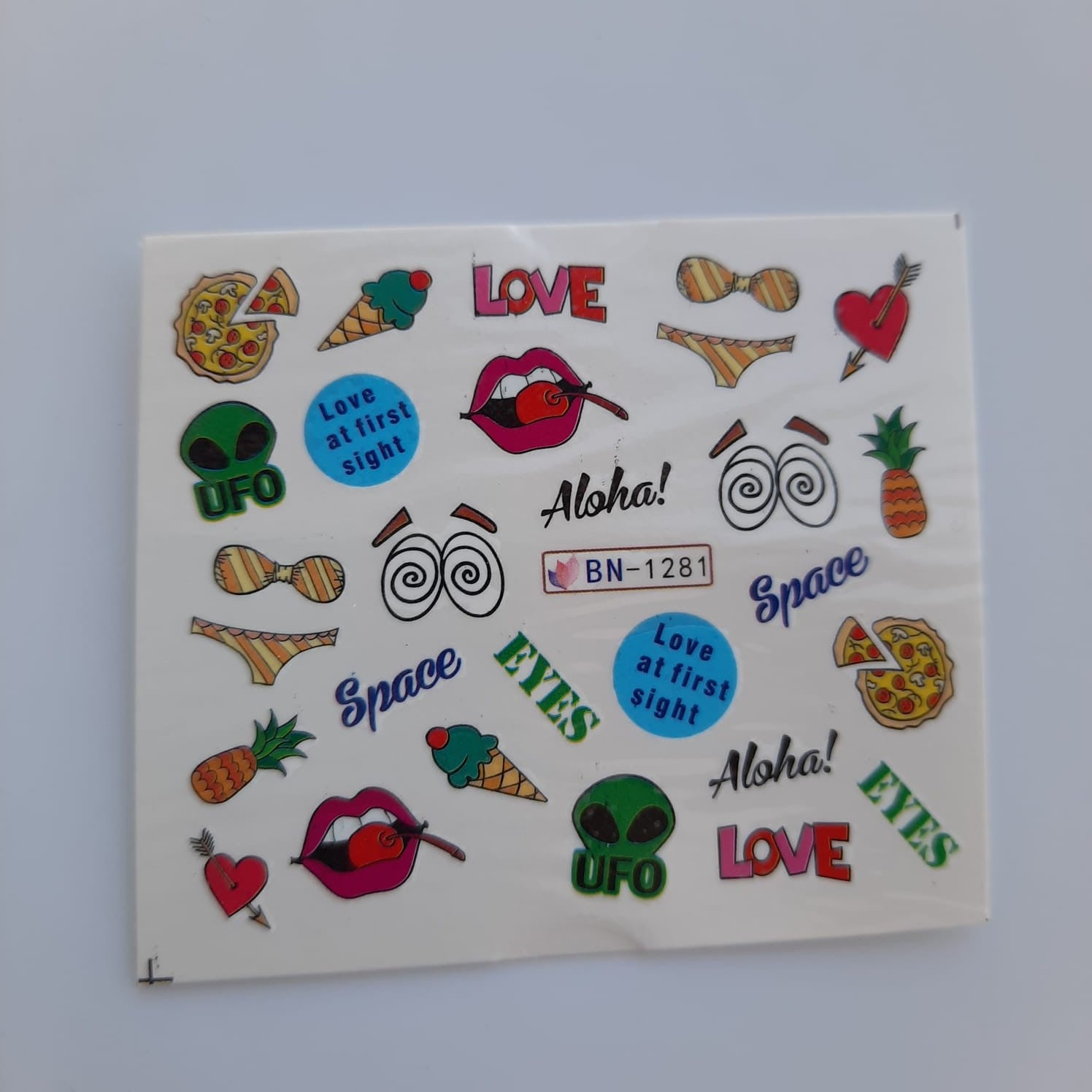 Tatuaje al agua caricatura 1281