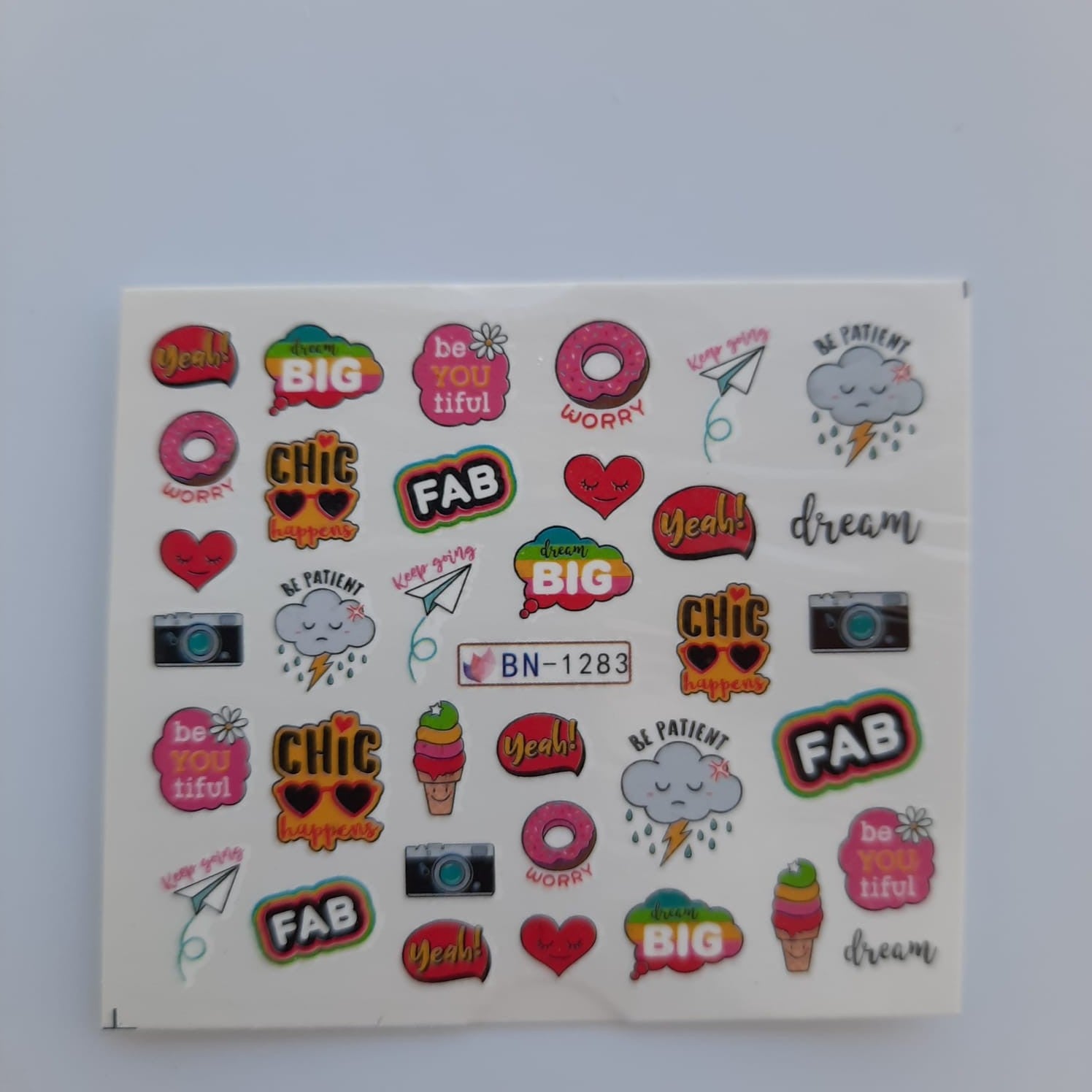 Tatuaje al agua caricatura 1283