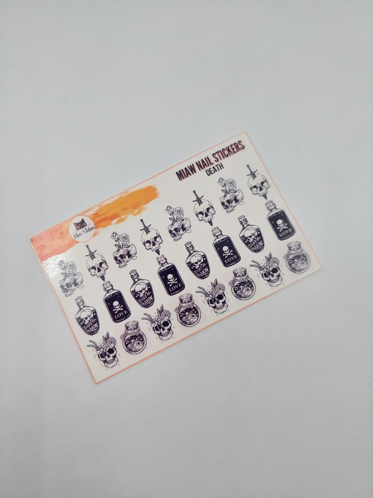 Tatuaje al agua death S Miawsticker