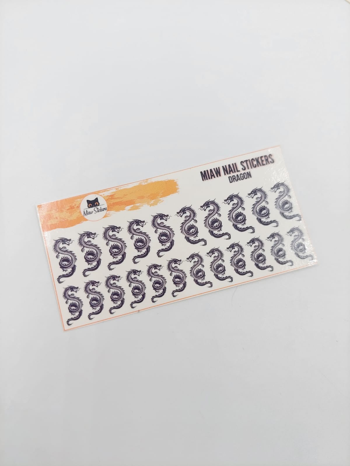 Tatuaje al agua dragon S Miawsticker