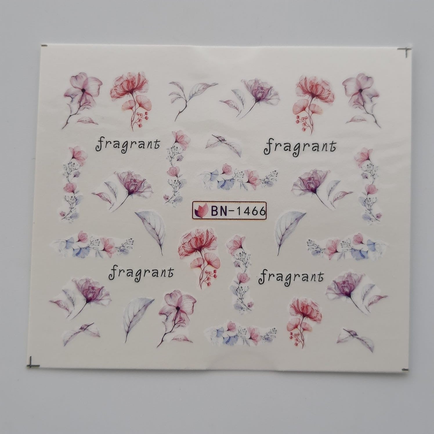 Tatuaje al agua flores 1466