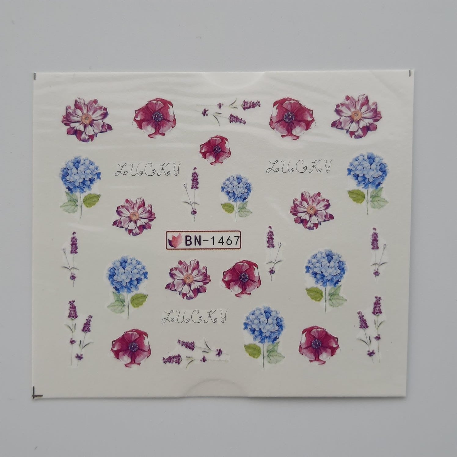 Tatuaje al agua flores 1467