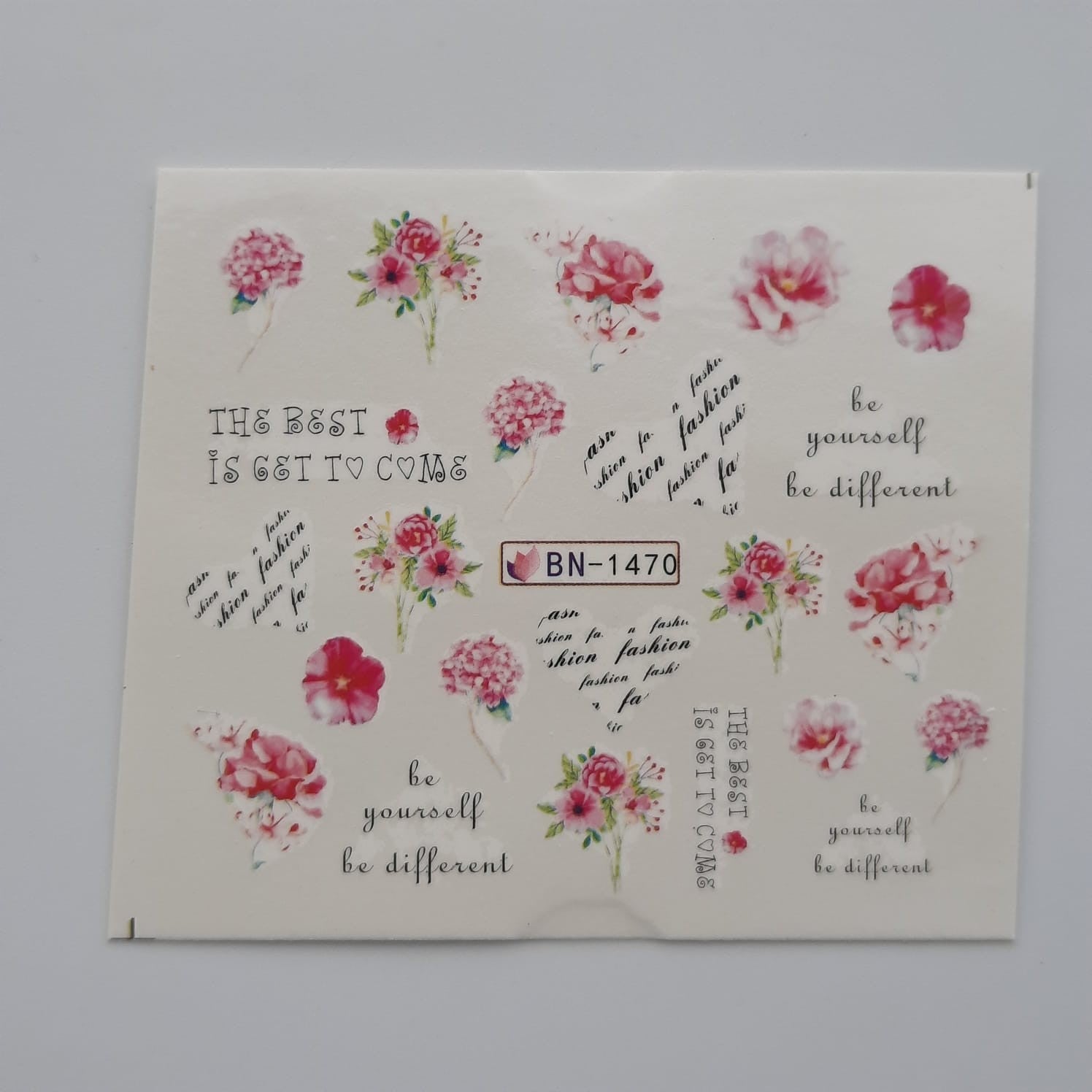 Tatuaje al agua flores 1470