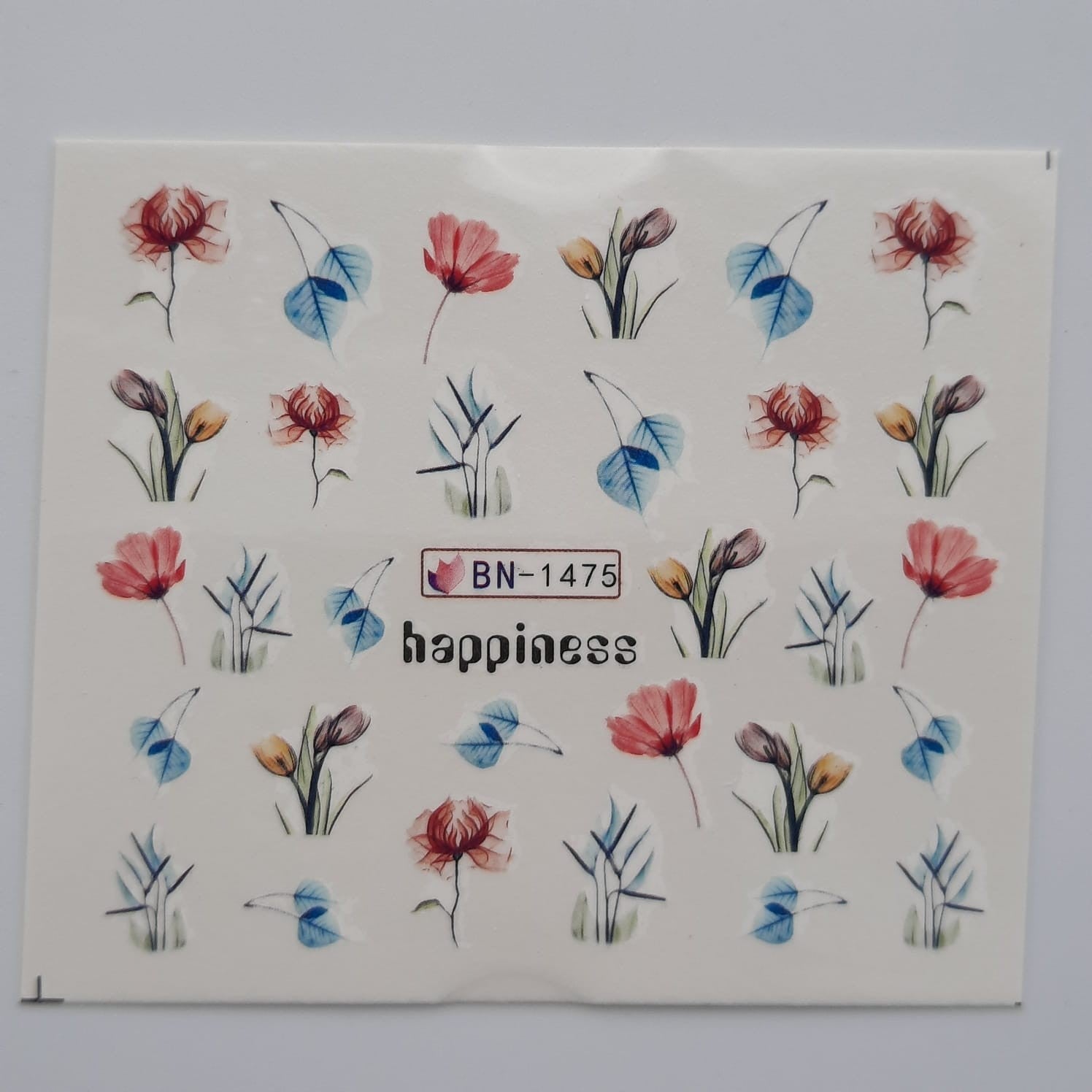 Tatuaje al agua flores 1475