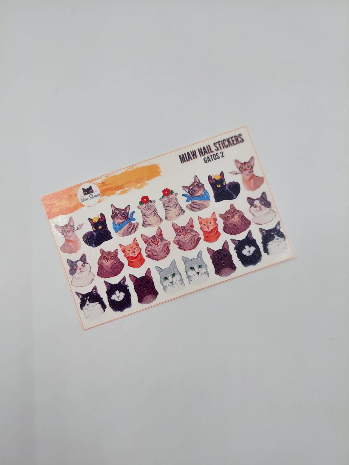 Tatuaje al agua gatos 2 S Miawsticker