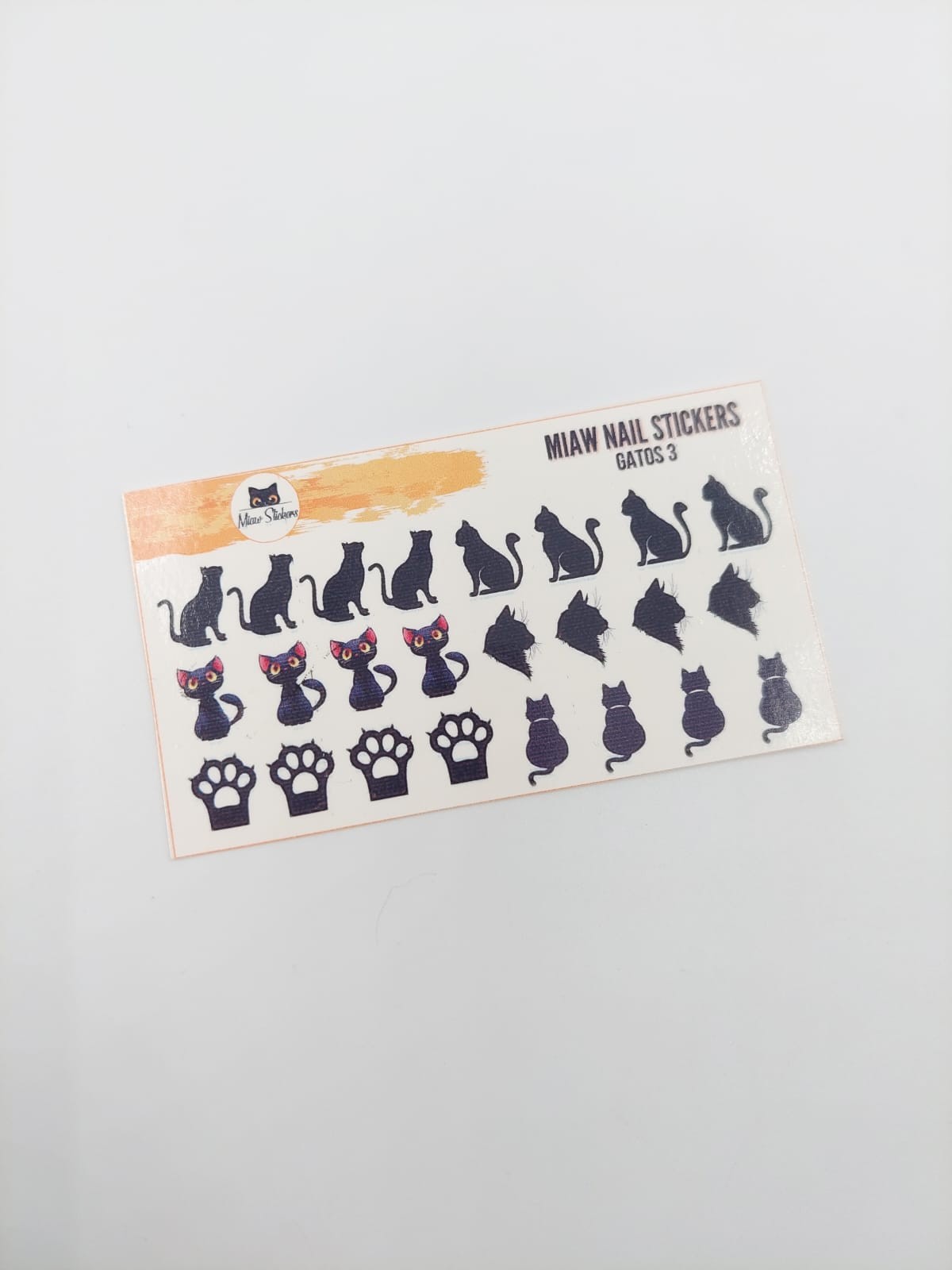 Tatuaje al agua gatos 3 S Miawsticker