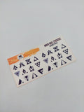 Tatuaje al agua geometrico S  Miawsticker